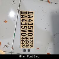 Gambar STICKER PLAT NOMOR MOTOR REFLEKTIF/FOSFOR - Hitam dari NA Sticker undefined 2 Tokopedia