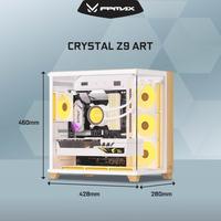 Gambar CASING FPMAX Crystal Z9 Art White + Wood ATX, mATX, ITX dari Pazcom undefined 2 Tokopedia