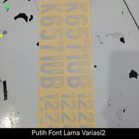 Gambar STICKER PLAT NOMOR MOTOR REFLEKTIF/FOSFOR - Hitam dari NA Sticker undefined 5 Tokopedia