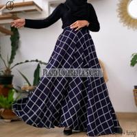 Gambar Almira Rok Panjang Wanita Muslimah Plaid Monochrome Umbrella Skirt - Donker dari Griya Almira Hijab9097 undefined 3 Tokopedia