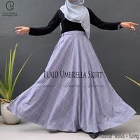 Gambar Almira Rok Panjang Wanita Muslimah Plaid Monochrome Umbrella Skirt - Donker dari Griya Almira Hijab9097 undefined 4 Tokopedia