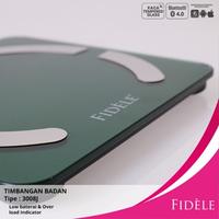 Gambar FIDELE Timbangan Badan 28 CM (besar) Digital Smart Scale  Bluetooth (With Body Fat Monitor) FD-3008J - NAVY dari Athena Shigen undefined 4 Tokopedia