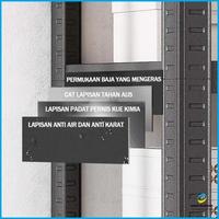Gambar Rak besi siku 5 Susun Rak gudang Hitam Rak Besi Susun Serbaguna 50*120*180CM -IPS -  5L 120*30*180 dari Indo Prima Stock undefined 4 Tokopedia