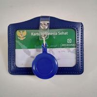 Gambar Id Card Kulit Imitasi Landscape + Yoyo Tarik - Paket 10 Murah!!!!!! - Hitam dari dreamstar store007 undefined 2 Tokopedia