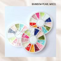 Gambar Rainbow pearl wheel rhinestones nail art case colorful pearl 12warna Polish Kuku dari Yoori Nail undefined 2 Tokopedia