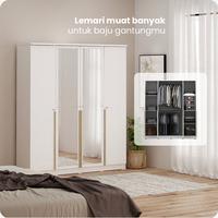Gambar Lemari Yona 4 Pintu Merk Pira dari Ngisirumahid undefined 1 Tokopedia