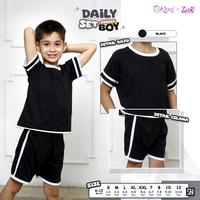 Gambar Kazel Daily Set Pendek Boy - Setelan Anak Laki-Laki - Black, S dari Baby Wise Surabaya undefined 3 Tokopedia