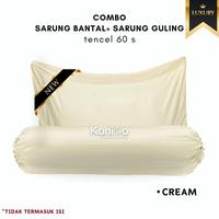 Gambar Sarung Bantal dan Guling Sutra Organik Tencel Premium 60S Anti Alergi Anti Jerawat vol 2 - SARGUL BLACK dari Coastal Dream Shop undefined 2 Tokopedia