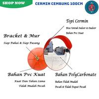 Gambar Convex Mirror 100cm Kaca Cembung Safety Jalan Tikungan Outdoor dari Amazan Teknik undefined 3 Tokopedia