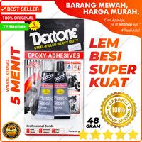 Gambar LEM 2 TON SERBAGUNA DEXTONE ASLI 5 MENIT CEPAT KERING / LEM BESI DUA TON KUAT LEM EPOXY STEEL 5MENIT 2 KOMPONEN HARDENER RESIN DEKSTON EPOKSI CAMPUR HITAM TAHAN PANAS ARALDIT ARALDITE DEXTON PLASTIK BESI STAINLESS KUNINGAN BAJA STENLIS KERAMIK KRAMIK dari VilShop Official undefined 1 Tokopedia