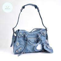 Gambar Balenciaga Neo Cagole City Denim Washed and Frayed SHW dari Brandluxid undefined 2 Tokopedia