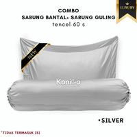 Gambar Sarung Bantal dan Guling Sutra Organik Tencel Premium 60S Anti Alergi Anti Jerawat vol 2 - SARGUL BLACK dari Coastal Dream Shop undefined 1 Tokopedia