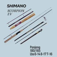 Gambar DISKON 50% Joran shimano scorpion ev custom 168/183cm,14-6lbring guide duji real set shimano cs - Hitam dari fishinghole78 undefined 2 Tokopedia