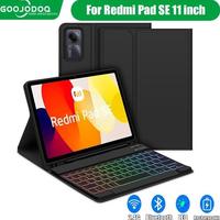 Gambar GOOJODOQ XIAOMI REDMI PAD SE 11" KEYBOARD CASE WITH STYLUS SLOT AUTOSLEEP COVER - Hitam, case dari agusandrifajat skshlo49 undefined 1 Tokopedia