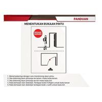 Gambar Pintu Kamar Mandi + KUSEN 200x70 Full Kaca Modern Minimalis Alumunium - Kanan dari Bait Al-Asma undefined 3 Tokopedia