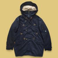Gambar Navy Winter Parka Jacket - Jaket Pria Wanita Unisex Bulang Tebal - Second Thrift Preloved Branded dari Vintage Version undefined 1 Tokopedia