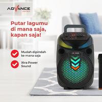 Gambar Advance S80 Speaker Portable Bluetooth FREE 1 Microphone Wireless Exrta Power Sound Garansi 1 Tahun dari Advance DIgitals Store undefined 2 Tokopedia