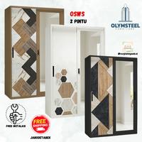 Gambar Olymsteel Olympic - OSWS 2 Pintu 120 - Lemari Besi - Lemari Pakaian Baju - Sekayu, 120 dari Cozy Home Goods.id undefined 1 Tokopedia