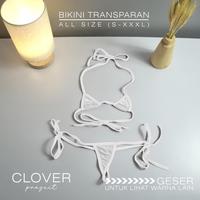 Gambar Micro Bikini Transparan Lingerie Transparan Thong G string Bra Set - Merah - Hitam dari AuraSkin Shop undefined 5 Tokopedia