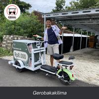 Gambar Gerobak kopi sepeda listik kekinian, sepeda kopi,gerobak sepeda listrik dari Gerobakkakilima undefined 3 Tokopedia