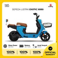 Gambar Sepeda Listrik EXOTIC X650 By Pacific 500 Watt Electric E Bike - Garansi Resmi - Merah dari Maju Hardware Electric Vehicle undefined 1 Tokopedia