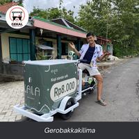Gambar Gerobak kopi sepeda listik kekinian, sepeda kopi,gerobak sepeda listrik dari Gerobakkakilima undefined 1 Tokopedia