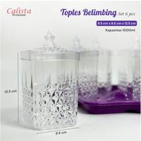 Gambar CALISTA TOPLES BELIMBING SET 6 PCS TOPLES PLUS 1 NAMPAN NEW PRODUCT / CALISTA TOPLES BELIMBING MULTIFUNGSI TEMPAT ANEKA SNACK DAN KUE - PINK, BUBBLE dari Garansi Elektronik undefined 4 Tokopedia