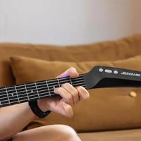 Gambar AeroBand Painless Guitar & Guitar Smart Silicone Strings Bluetooth And 8 Sounds USB MIDI Function For Adults Gift - AG01BagMic-W, United States dari TRISAKO undefined 4 Tokopedia