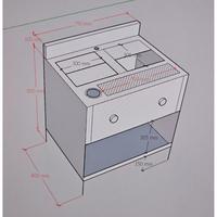 Gambar Custom Cabinet Kopitiam Gas 2 burner dari Harmoni Utama Kitchen undefined 5 Tokopedia