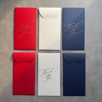 Gambar BIDESH Stationery : Exclusive Money Envelope/Amplop Uang Kertas/Angpao - Design "THANK YOU" Gold Foil with Import Paper - Red dari BIDESH undefined 1 Tokopedia