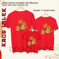 Gambar DEKAOSSHOP BAJU IMLEK 2025 / BAJU COUPLE KELUARGA / BAJU IMLEK KELUARGA / BAJU SINCIA / KAOS GONG XI FA CAI / KAOS IMLEK KELUARGA DEWASA ANAK / KAOS CHINESE NEW YEAR / KAOS COUPLE IMLEK / BAJU IMLEK PRIA WANITA / KAOS IMLEK TAHUN ULAR 2025 PACK 5 - 10 ULAR BOX, 3 (ANAK) dari Dekaosshop undefined 3 Tokopedia