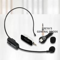 Gambar [FREYA] Mic With Transmitter Wireless Nirkabel Warna Hitam Cocok Untuk Call Center dari Freya's General Goods undefined 1 Tokopedia