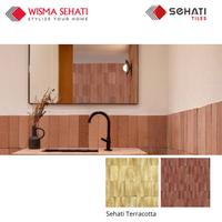 Gambar Keramik 7.5x31 Keramik Bata Tiles Outdoor Sehati Terracotta Original/Ember Decorative Matt - Ember dari Wisma Sehati undefined 1 Tokopedia