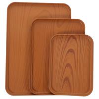 Gambar Baki Nampan Aesthetic Motif Kayu Nampan Saji Aesthetic Untuk Cafe Restoran - 17x24cm dari Abeeing undefined 2 Tokopedia