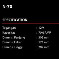 Gambar [BARU] AKI MOBIL ISUZU ELF TRUK NHR 55 DMAX, PROTON WIRA ACCU GFORCE N70 70AH dari Swarga Raya Market undefined 3 Tokopedia