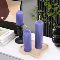 Gambar Cetakan Lilin Acrylic Cylinder Coarse Tooth 3D Candle Mold - 12.7 x 6.4 cm dari Crazie Bakers Baking Tools undefined 2 Tokopedia
