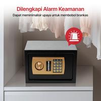 Gambar Kotak Brankas Hotel Safety Box Password 8 Digit 31x20x20cm  brankas mini hotel baja tahan api ada alarm - Tanpa Lubang  dari Azkindo Pratama undefined 2 Tokopedia
