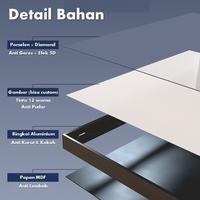 Gambar Lukisan Dinding Hiasan 5D Porcelain - Bulat Naga Phoenix - Bingkai Alumnium Detail Diamond - I, D50 dari GoodShop12_NEW undefined 4 Tokopedia