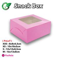 Gambar Snack Box - Kotak Kue - Dus Donat- LAMINASI - M :16x13x8 cm, Hitam - POLOS dari PAWON 88 undefined 3 Tokopedia