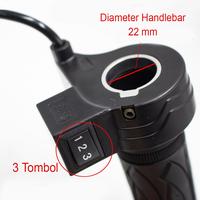 Gambar Throttle Gas Sepeda Listrik eBike escooter Handle Grip Kanan Throttle Akslerasi Spontan Tombol Akselerator 3 speed gear kecepatan dari Rumixx_NEW undefined 4 Tokopedia