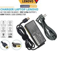 Gambar CHARGER LAPTOP LENOVO BONUS KABEL POWER OUTPUT 20V 3.25A USB OEM - 1 Paket dari putinatasyha undefined 1 Tokopedia