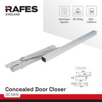 Gambar Concealed Door Closer RAFES ENGLAND Invisible Door Closer Tanam Heavy Duty 120 KG Power Adjustable Silver DC 5816 dari Solusi Kunci RAFES ENGLAND undefined 1 Tokopedia