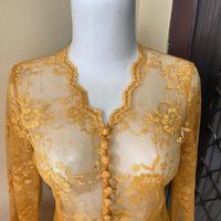 Gambar Kebaya Brokat Gold No Furing Kebaya Modern Kondangan Wisuda - preloved dari Baju Murah Store JKT x wahyunips undefined 3 Tokopedia