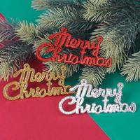 Gambar Mix 10 Pcs Gantungan Pohon Natal Merry Christmas Xmas Natal dari Blesstenia undefined 1 Tokopedia