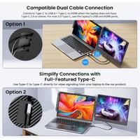 Gambar S1 Laptop Screen Extender, 14'' Laptop Monitor Extender FHD 1080P IPS Dual Portable Monitor for 13"-17" Laptops, Plug and Play Compatible with Windows, Switch, PS5 dari SHEZAAANDABRRAR undefined 2 Tokopedia