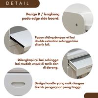 Gambar Toraya Lemari Ruang Makan / Lemari Dapur / Rak Microwave - Rice Cooker / Pantry Cabinet / Kitchen Cabinet KCA-140DR - Tiles dari TorayaLiving undefined 4 Tokopedia