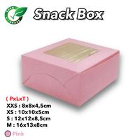 Gambar Snack Box - Kotak Kue - Dus Donat- LAMINASI - M :16x13x8 cm, Hitam - POLOS dari PAWON 88 undefined 5 Tokopedia