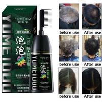 Gambar (READY STOCK) HAIR DYE BUBBLE FOAM HAIR DYE SHAMPOO SHAMPOO RAMBUT HITAM DENGAN SISIR ORIGINAL dari amartid undefined 5 Tokopedia