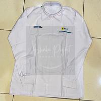 Gambar Kemeja Kerja Seragam BUMN PLN Putih untuk Pria - 14, Lengan Pendek dari Arshaka Project Work Wear undefined 5 Tokopedia