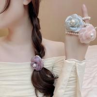 Gambar TAO Ikat Rambut Bunga Mutiara Flower Pearl Handmade - BLACK dari Toko Aksesoris Online undefined 3 Tokopedia